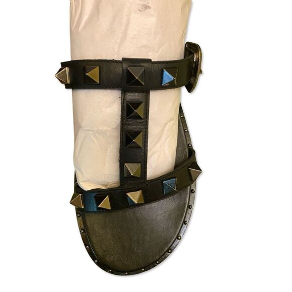 One Teaspoon Elise sandals black studded shoes slides free people NEW 42 11 - Picture 9 of 15